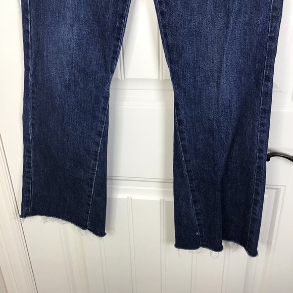RE/DONE High Rise Crop Flare Jeans in Dark Size 26. - Picture 5 of 12